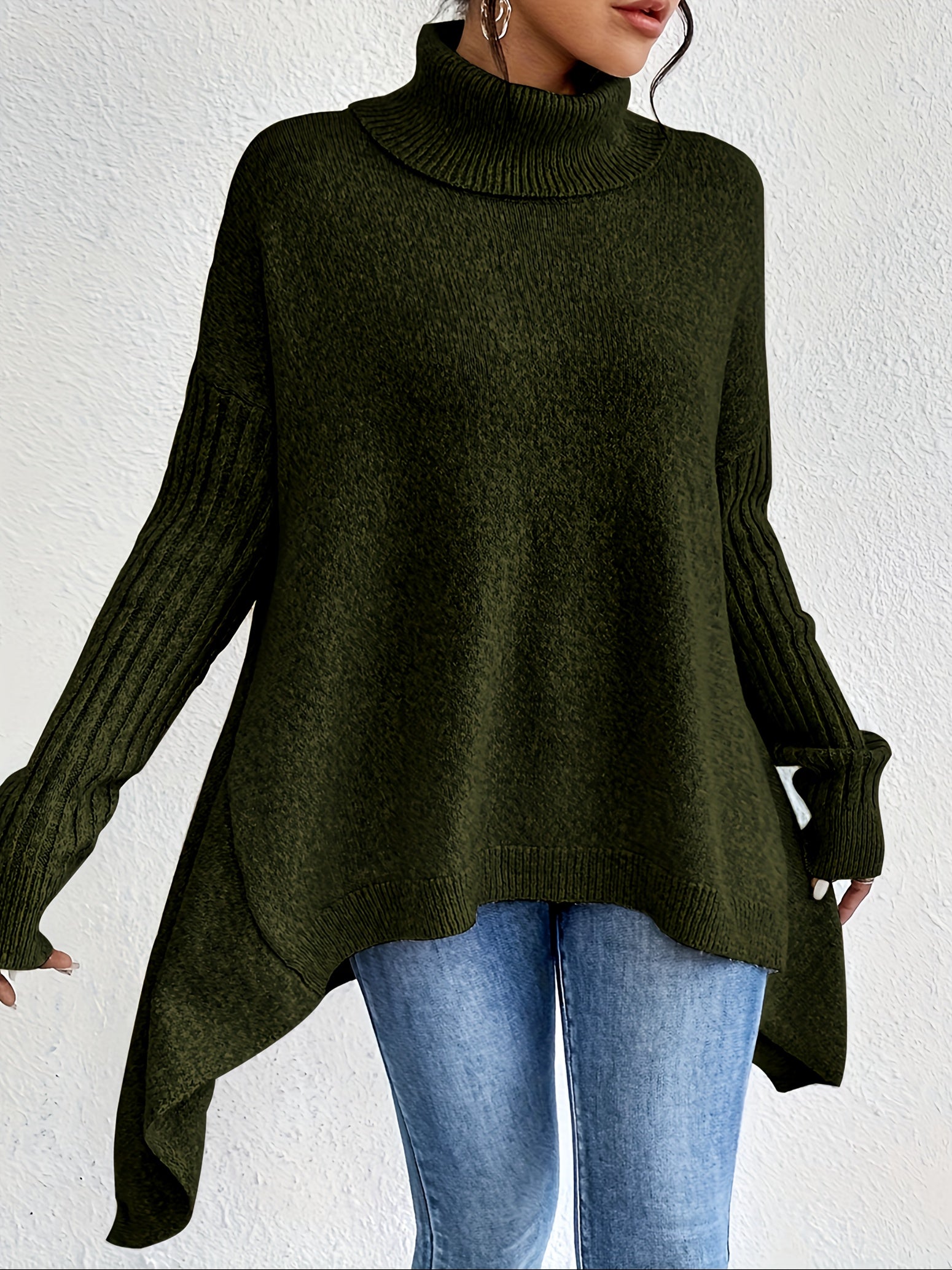 Lily - Oversized Turtleneck Sweater
