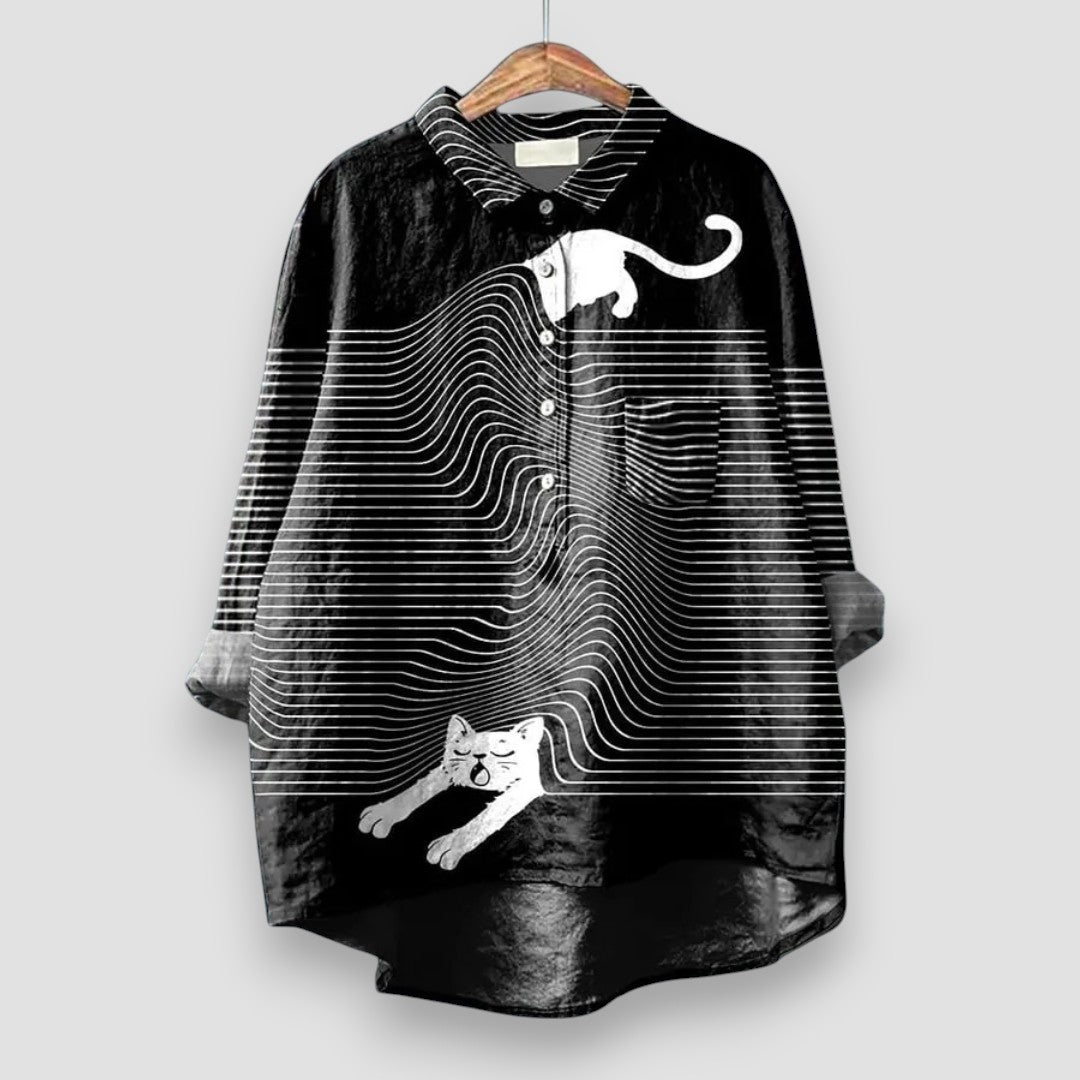 Kathrin | Women's Shirt with Dog Print