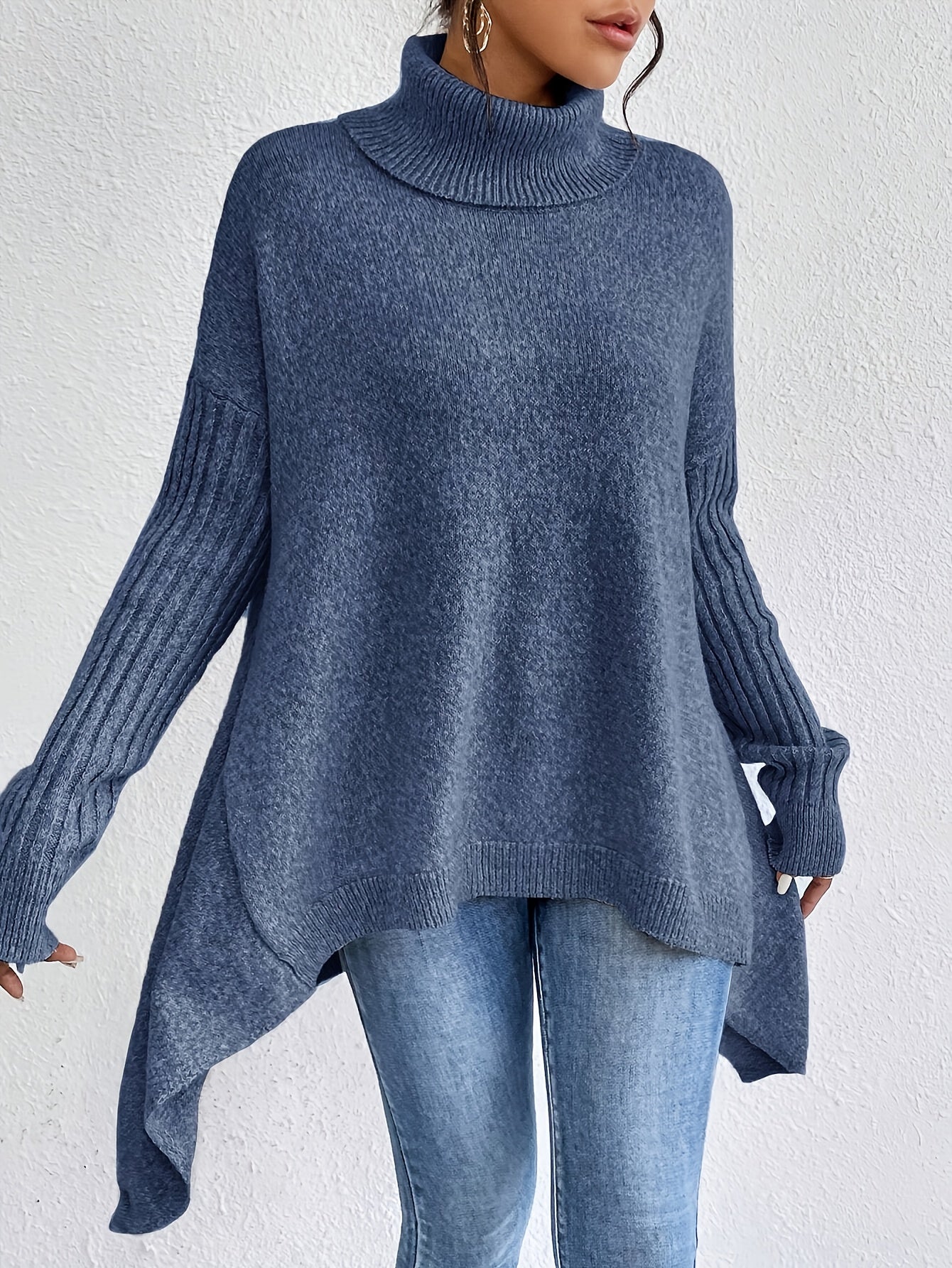 Lily - Oversized Turtleneck Sweater