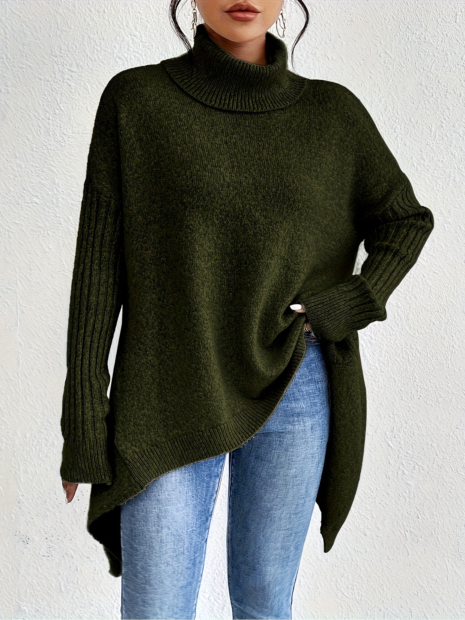 Lily - Oversized Turtleneck Sweater