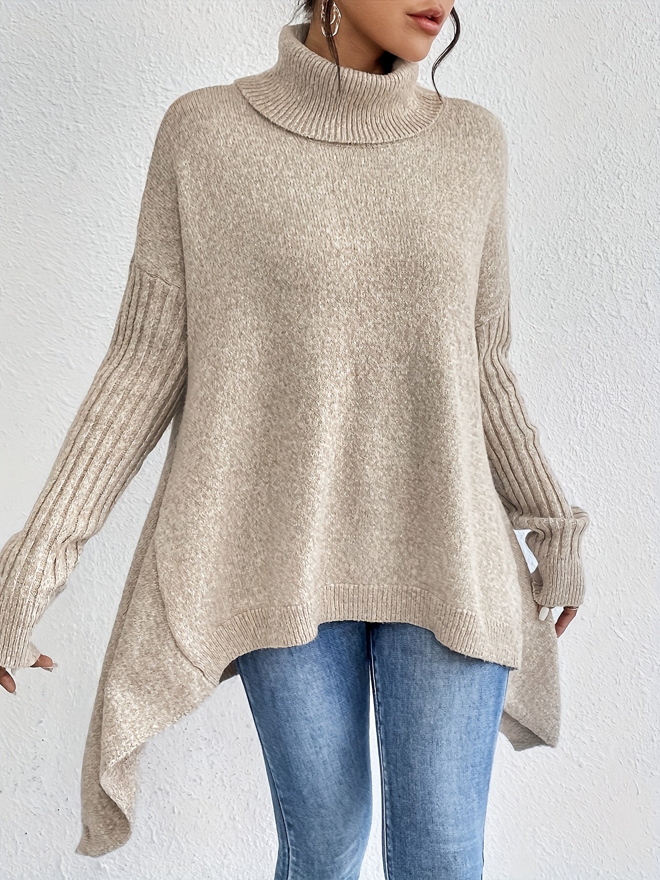 Lily - Oversized Turtleneck Sweater