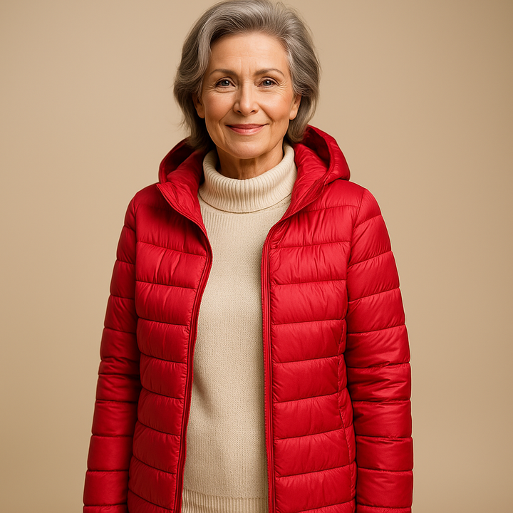 Ruth & Eleanor™ |  Hooded Puffer Jacket - Red