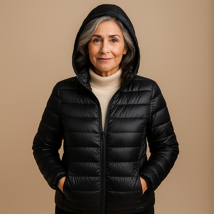 Ruth & Eleanor™ | Hooded Puffer Jacket - Black