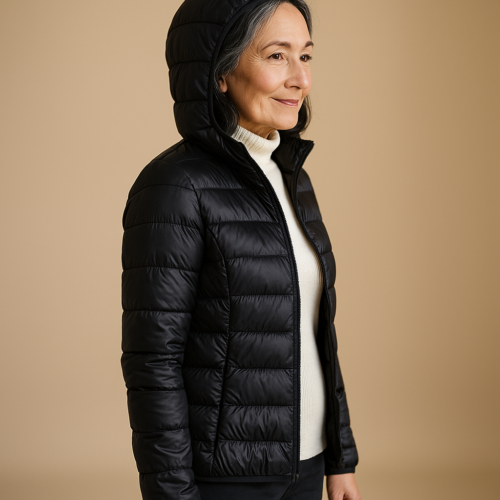 Ruth & Eleanor™ | Hooded Puffer Jacket - Black