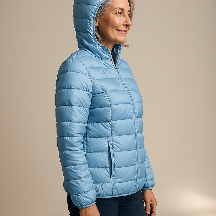 Ruth & Eleanor™ | Hooded Puffer Jacket - Heavenly Blue