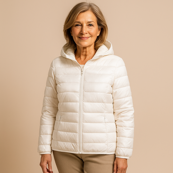Ruth & Eleanor™ | Hooded Puffer Jacket - White