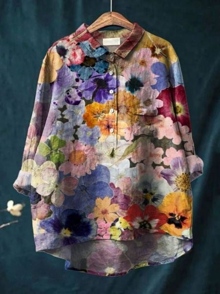 Lila - Floral print blouse