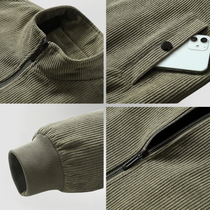 UDO · CORD JACKET WITH FLEECE LINING