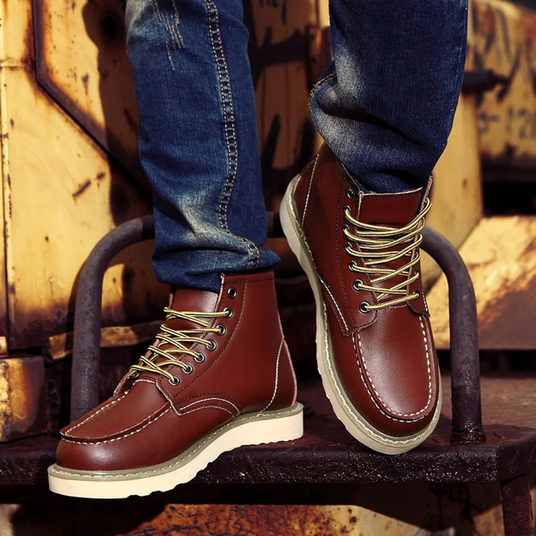 Caleb™ | Vintage leather boots