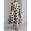 VALENTINE | Casual Long Dress with Iconic Polka Dots and Freedom of Movement for Summer Days