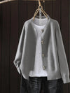 Eva | PEARL-BUTTON CARDIGAN