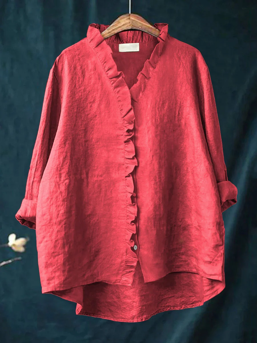 Anna | Ruffled Shirt