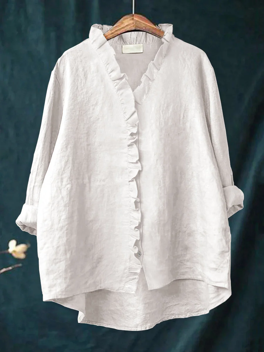 Anna | Ruffled Shirt