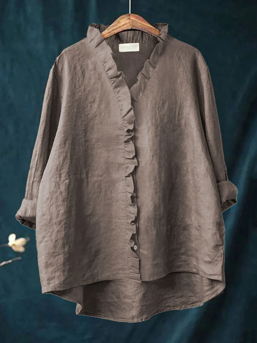 Anna | Ruffled Shirt