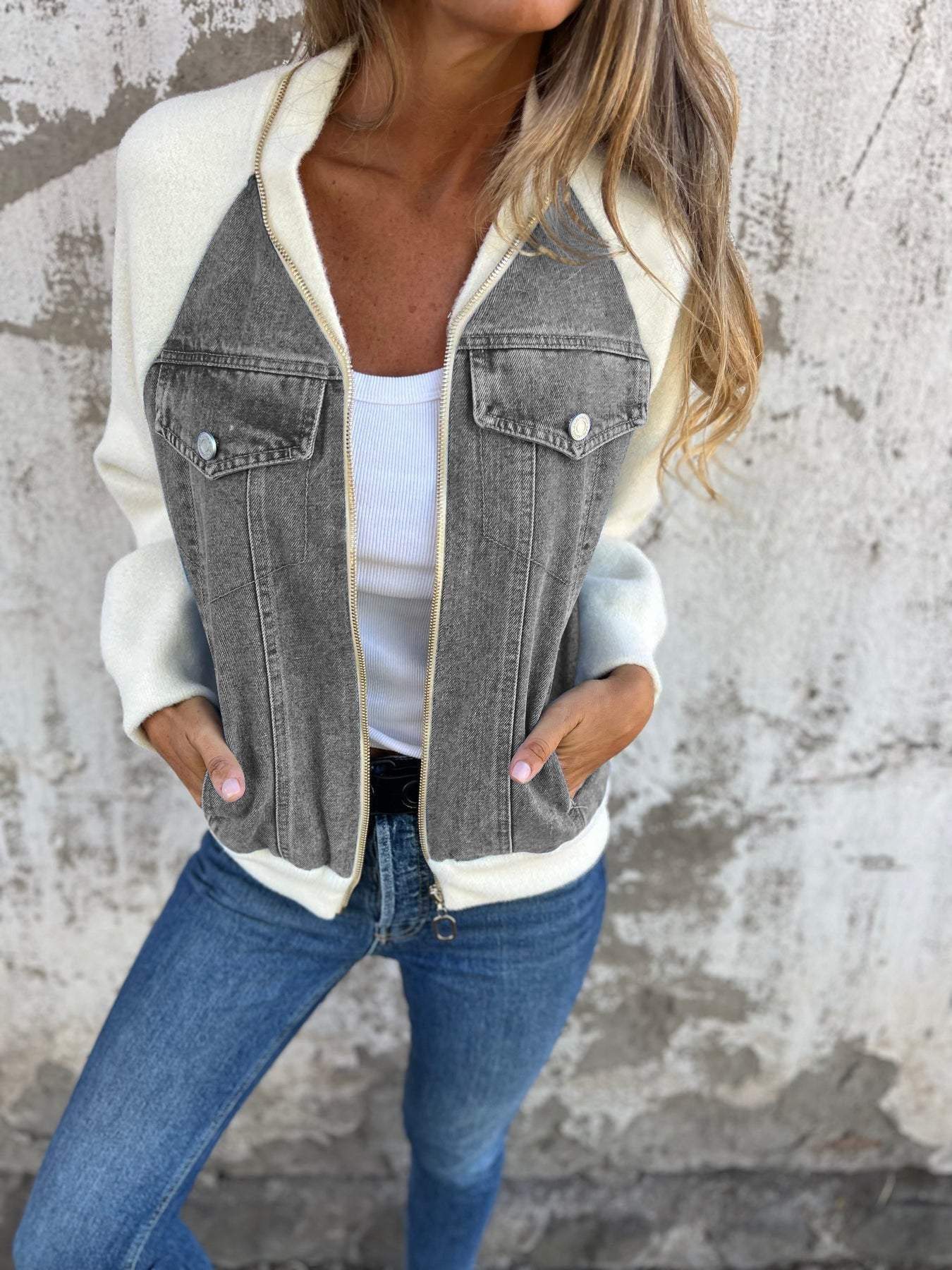 Zoe™ – Veste en Denim Élégante