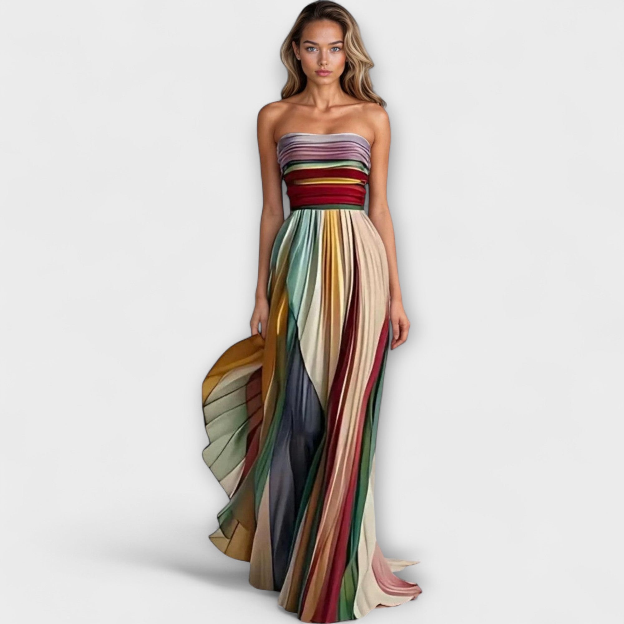 Gina -  Colorful sleeveless dress